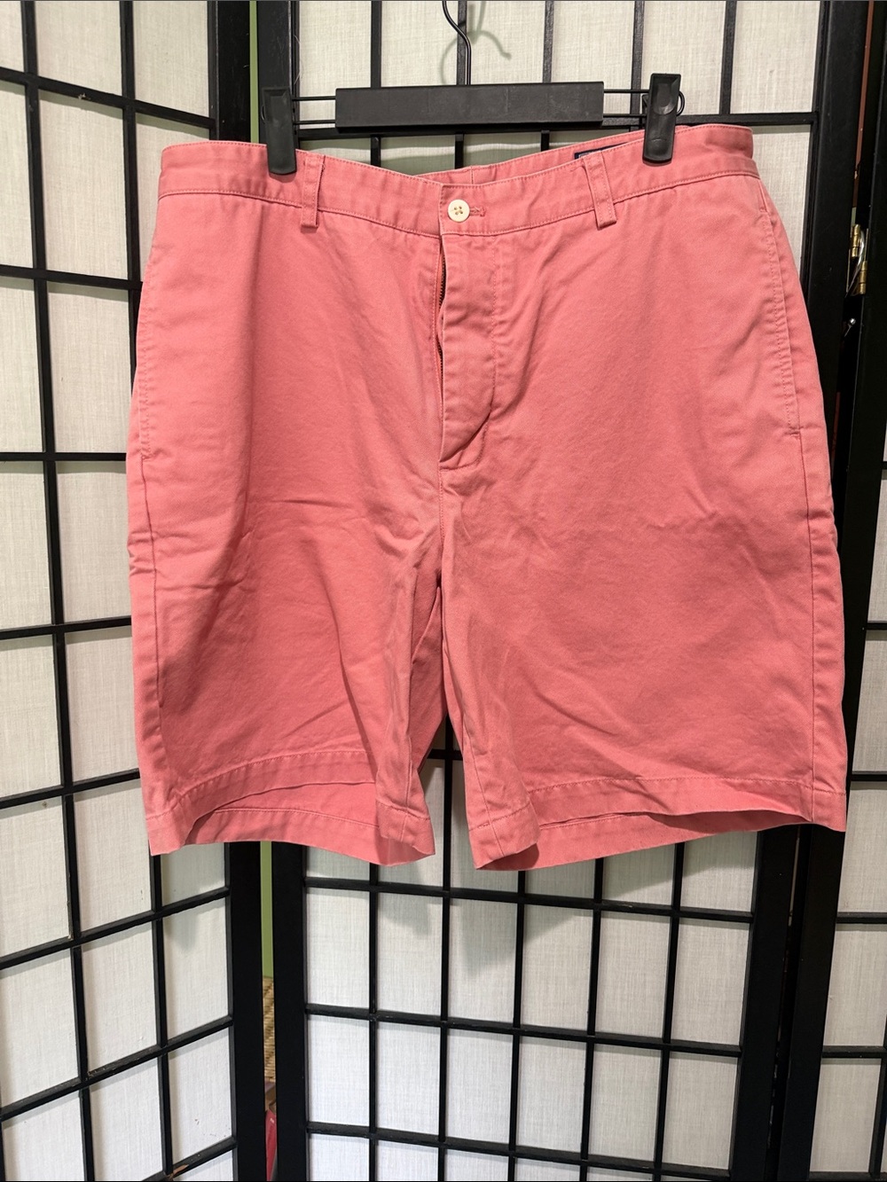 Vineyard Vines Pink Men's Flat-Front Cotton Club Shorts 35” Shep & Ian